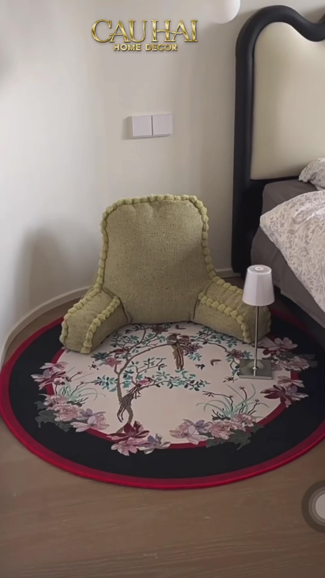 Thảm Tròn Nhung Bỉ D160 - Nocturne Avian Impériale Rectangular