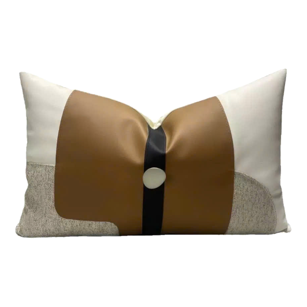 Vỏ Gối Équestre Ruban Camel Ivory 30x50-Gối Trang Trí-CẬU HAI HOME DECOR-CẬU HAI HOME DECOR