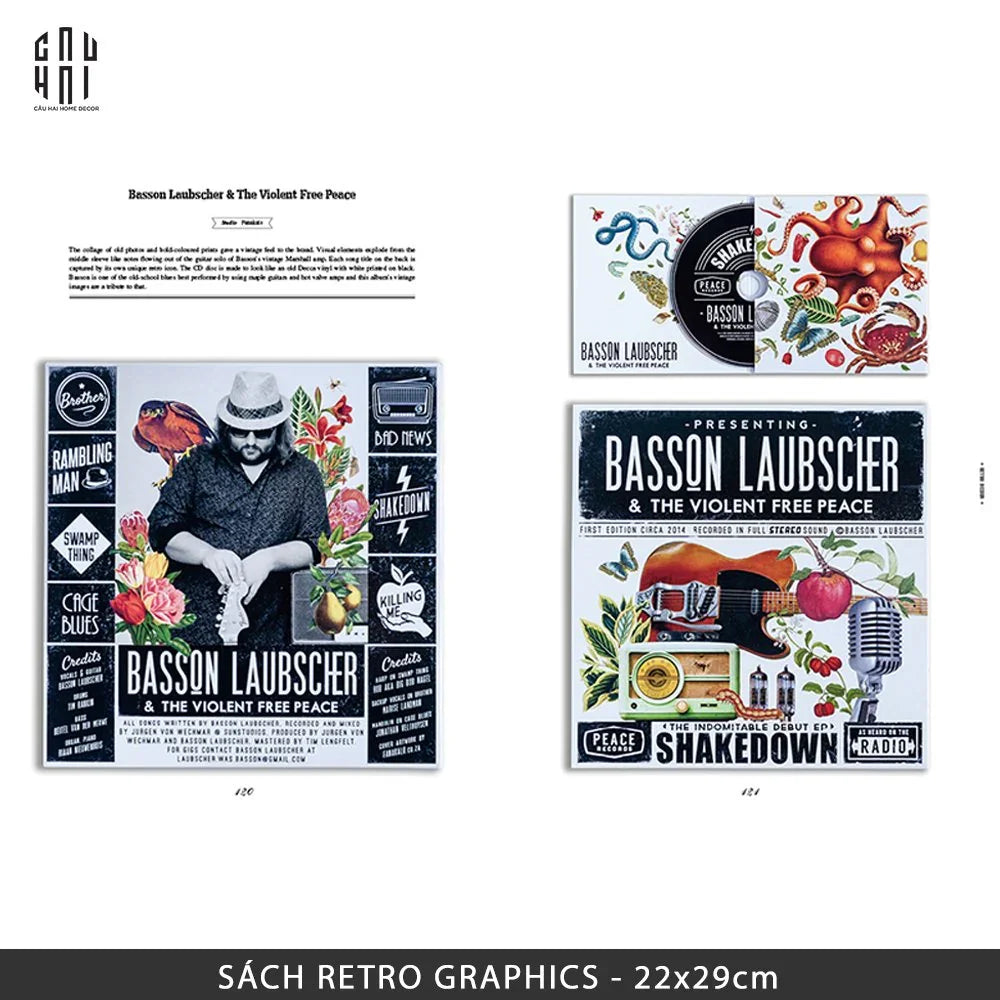 HOME COUTURE - SÁCH RETRO GRAPHICS CLASSIC VINTAGE-CẬU HAI HOME DECOR