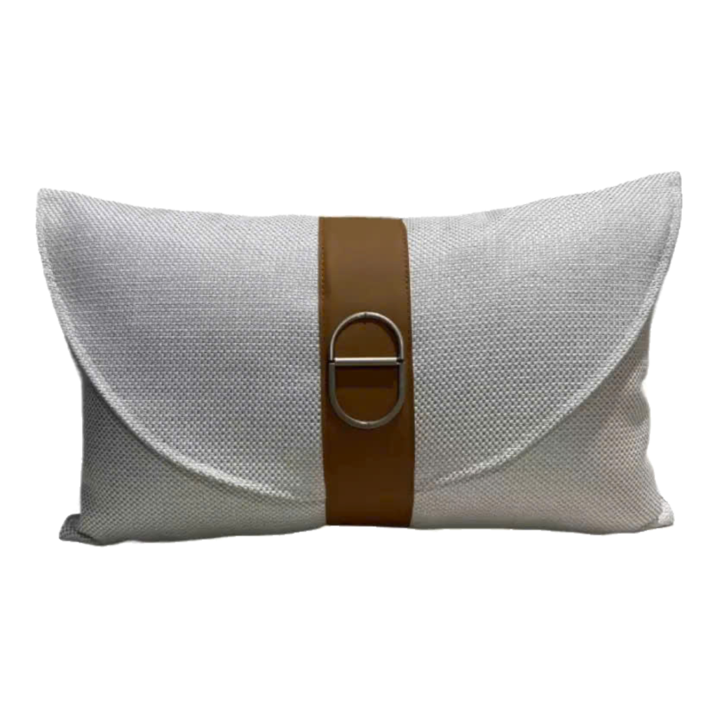 Vỏ Gối Sangle Boucle Camel Greige 30x50-Gối Trang Trí-CẬU HAI HOME DECOR-CẬU HAI HOME DECOR