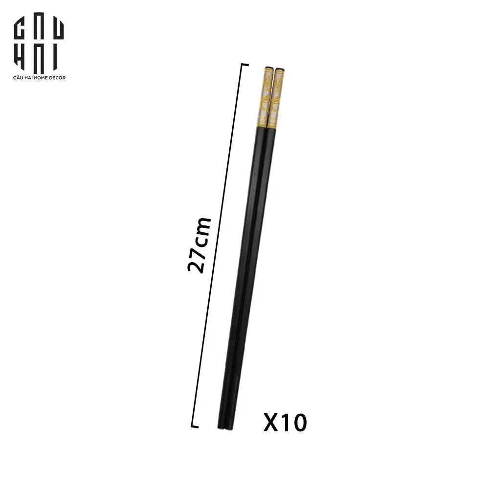Set 10 Đôi Đũa Sợi Thuỷ Tinh Dynasty Banquet PET Chopsticks 27cm-Banquet-Đối tác tại Trung Quốc theo từng đơn đặt hàng-CẬU HAI HOME DECOR