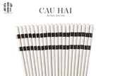 SET 10 ĐÔI ĐŨA SỨ VERSUS - BLACK - CẬU HAI HOME DECOR