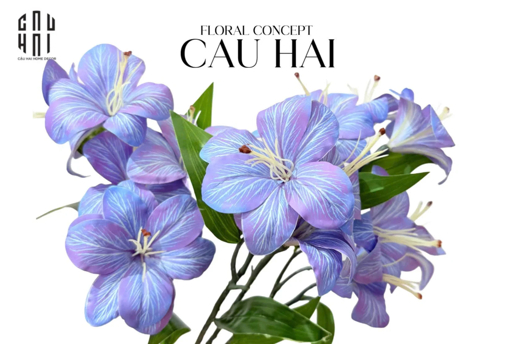 SET 2 CÀNH 3 HOA LY - TWILIGHT - CẬU HAI HOME DECOR