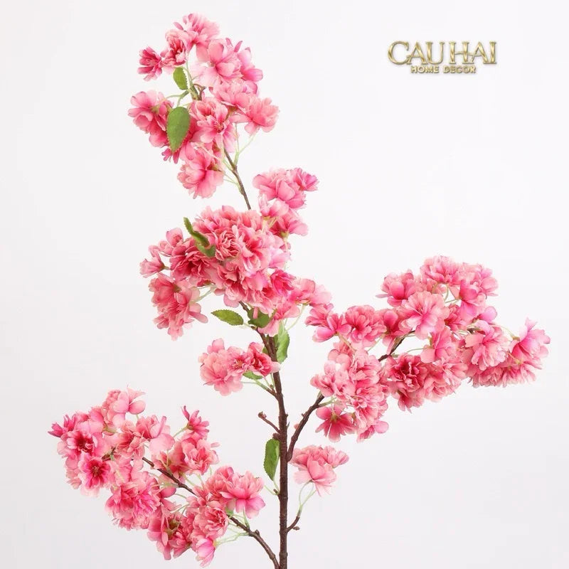 Set 2 Cành Hoa Anh Đào Trắng - White Sakura-Hoa Lụa-Đối tác tại Trung Quốc theo từng đơn đặt hàng-CẬU HAI HOME DECOR
