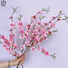 Set 2 Cành Hoa Đào - Hồng-CẬU HAI HOME DECOR