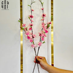 Set 2 Cành Hoa Đào - Hồng-CẬU HAI HOME DECOR
