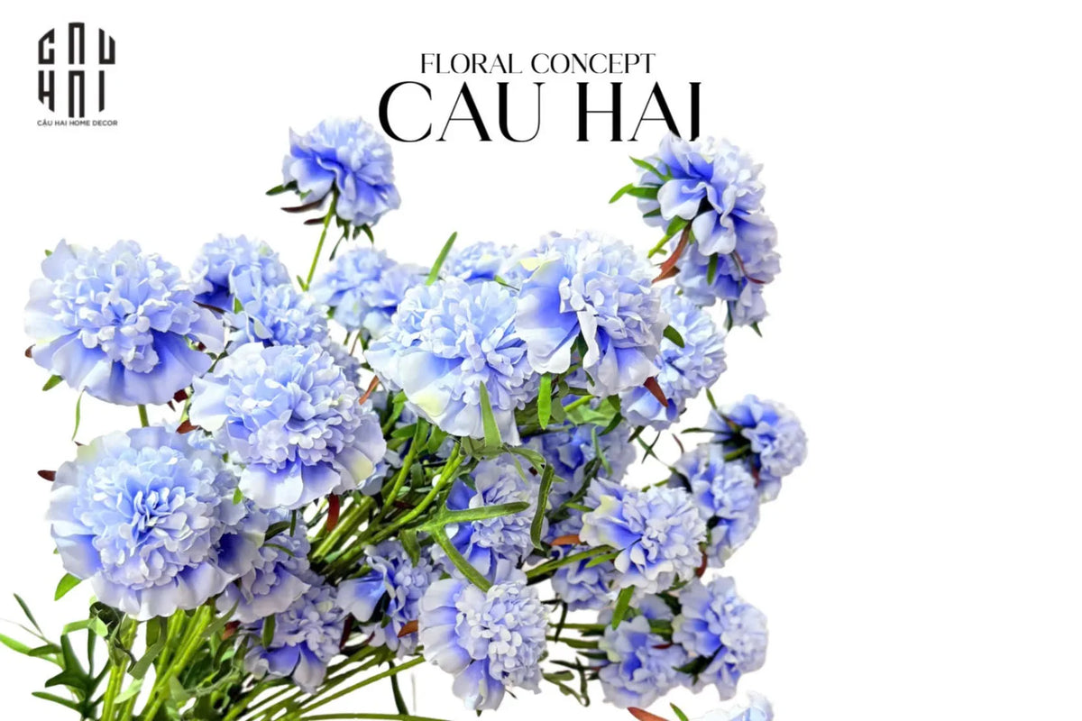 Set 2 Cành Hoa Đông Trùng Hạ Thảo - Sky Blue-Hoa Lụa-Đối tác tại Trung Quốc theo từng đơn đặt hàng-CẬU HAI HOME DECOR