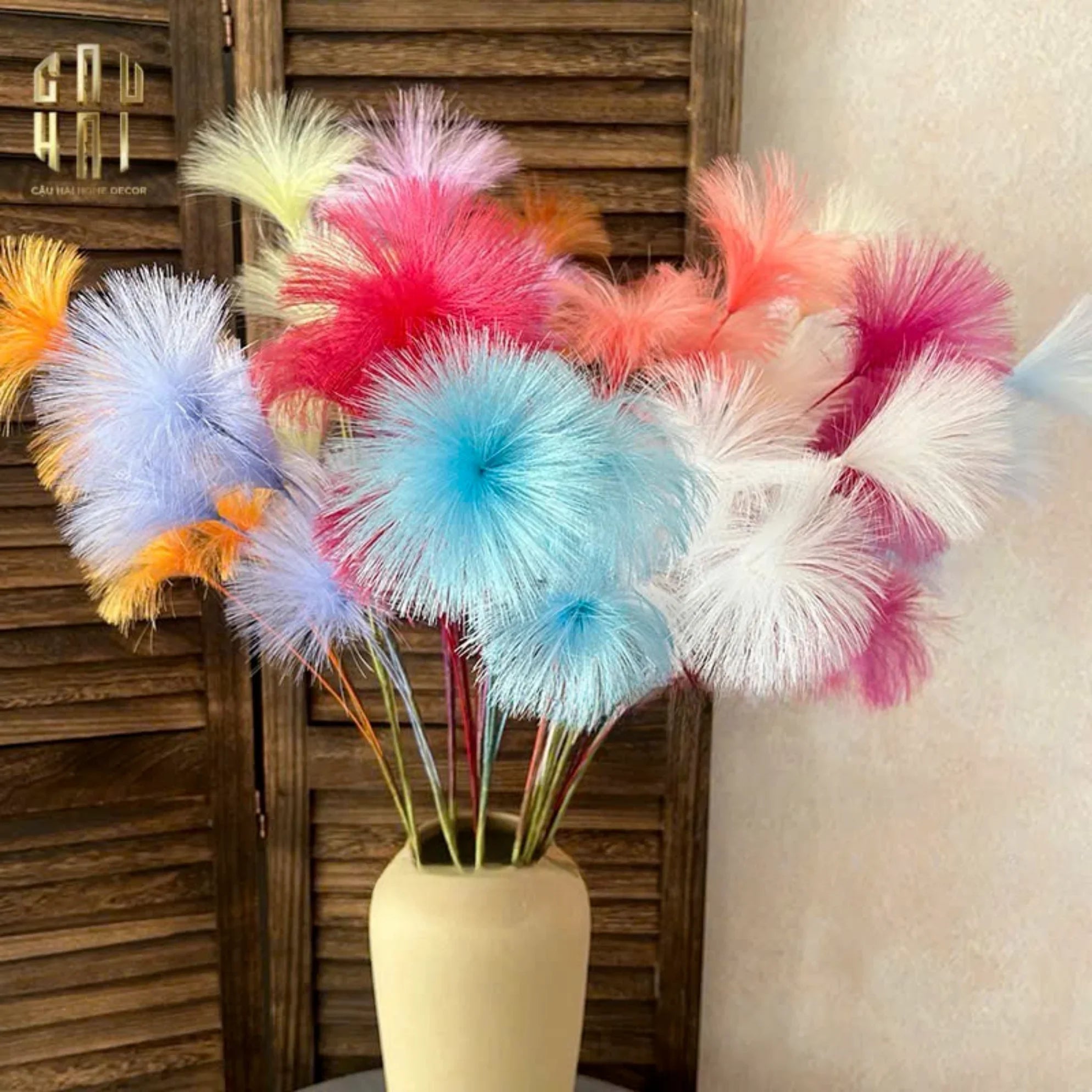 Set 2 Cành Hoa Firework Color Pop-CẬU HAI HOME DECOR
