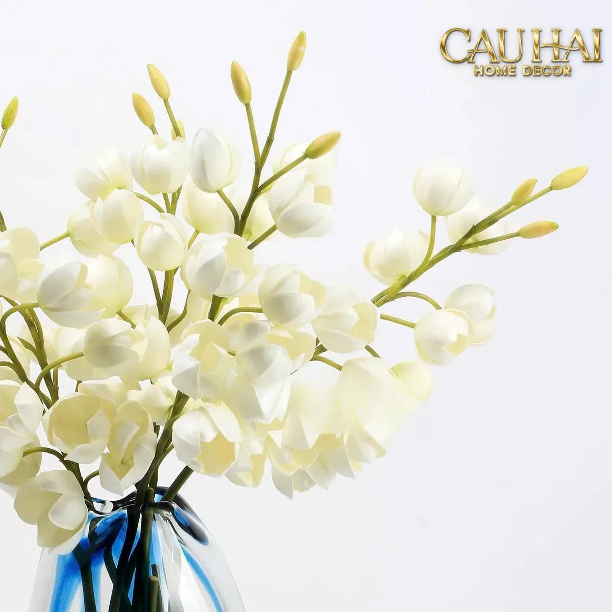 Set 2 Cành Hoa Lan Yucca-CẬU HAI HOME DECOR