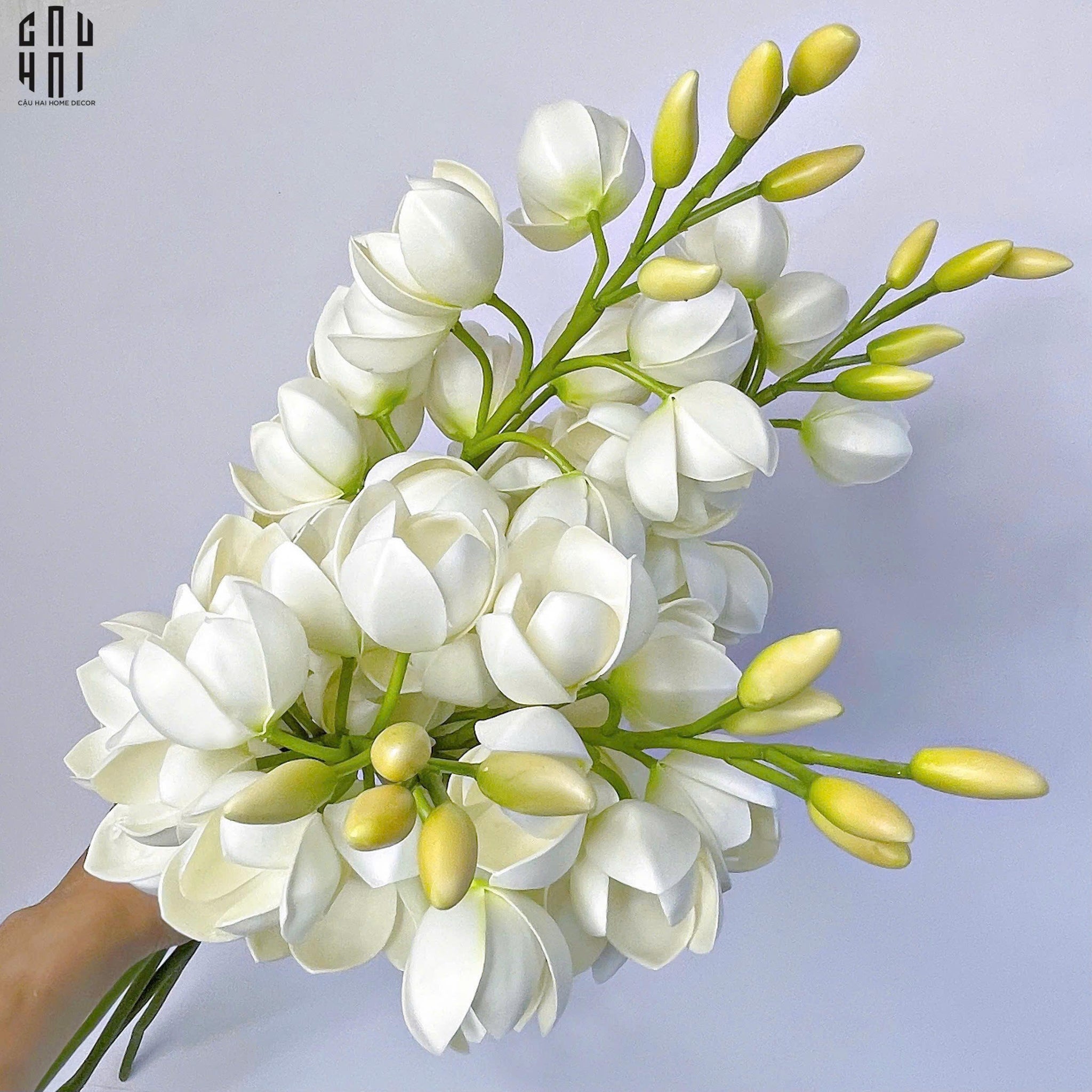 Set 2 Cành Hoa Lan Yucca-CẬU HAI HOME DECOR