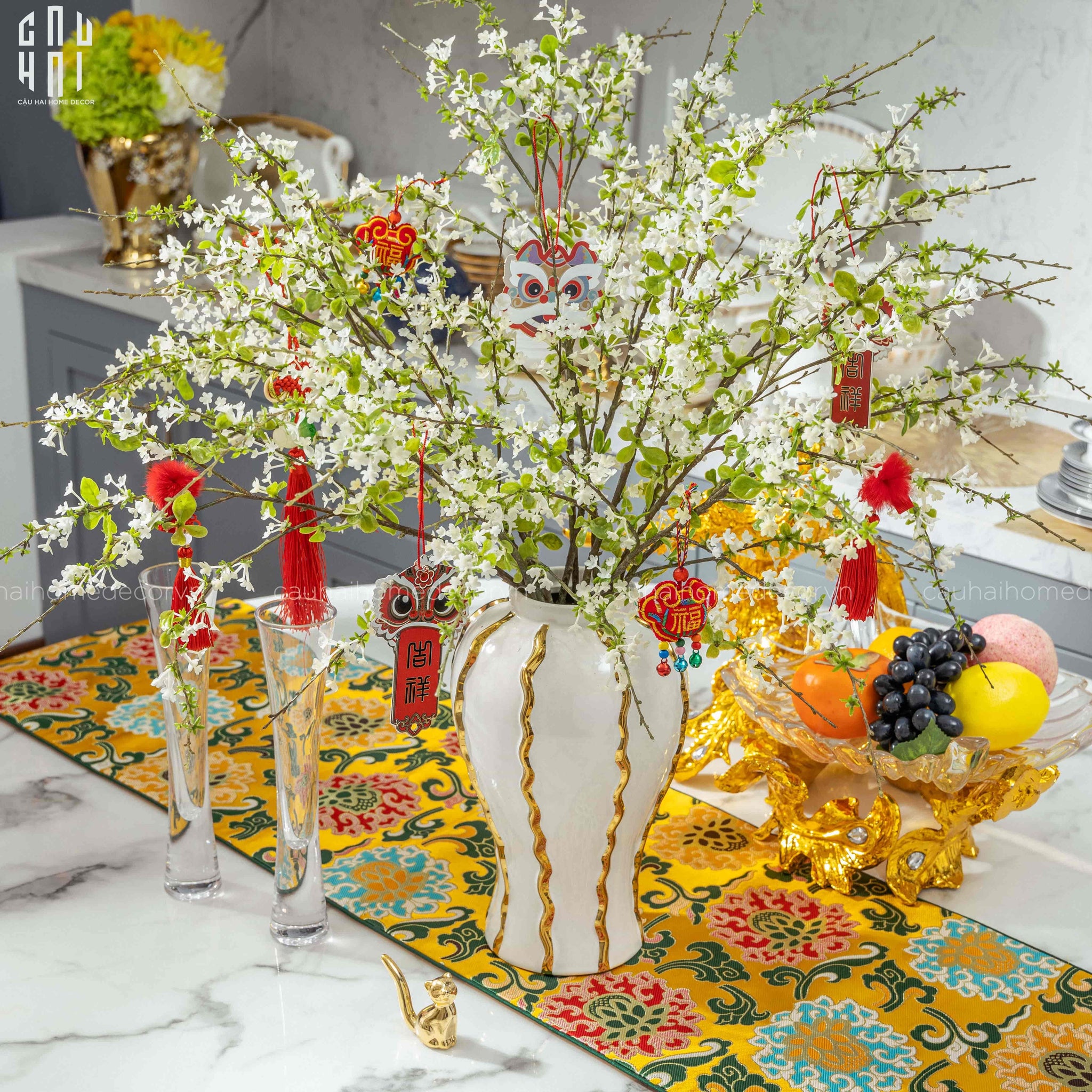 SET 2 CÀNH HOA MẬN-CẬU HAI HOME DECOR