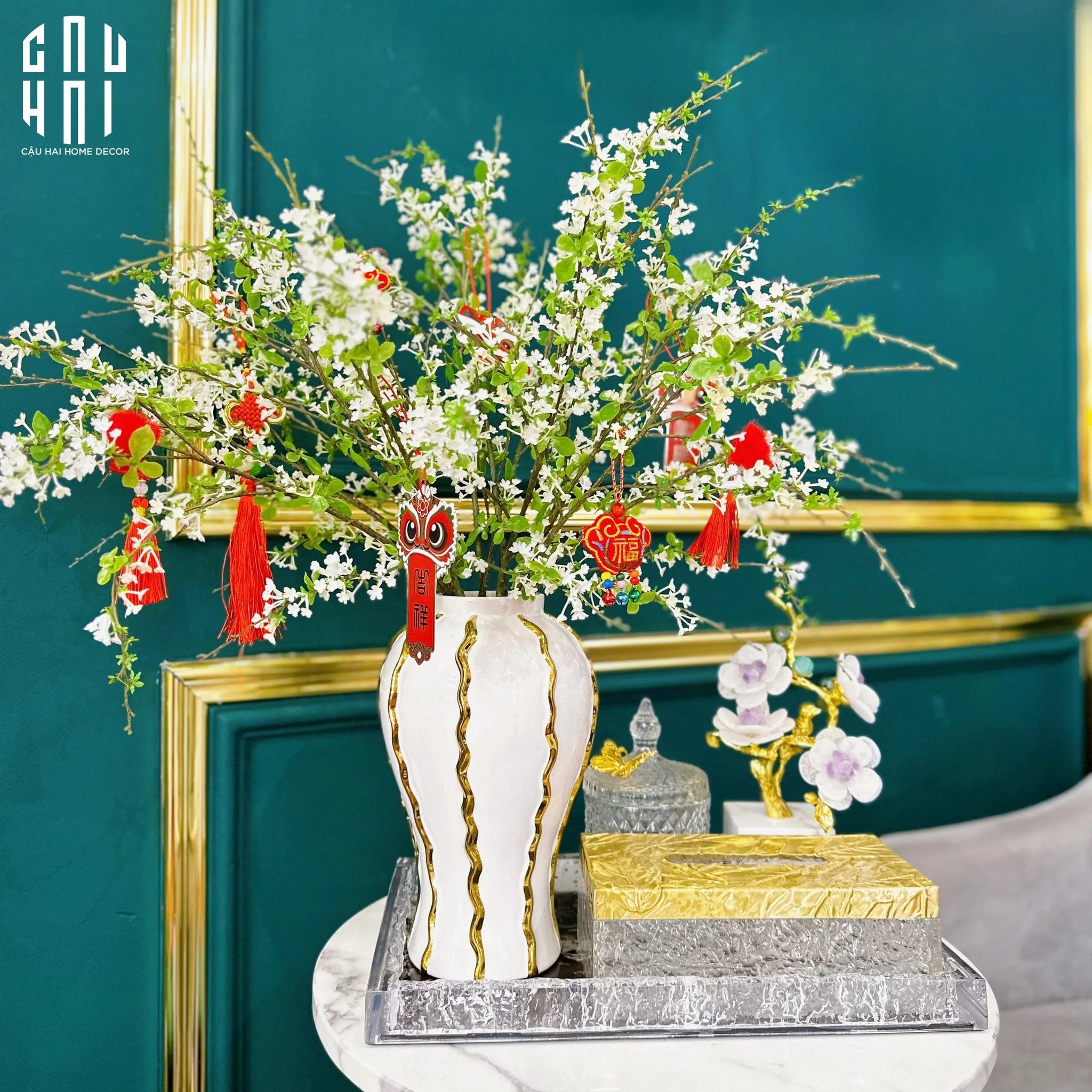 SET 2 CÀNH HOA MẬN-CẬU HAI HOME DECOR