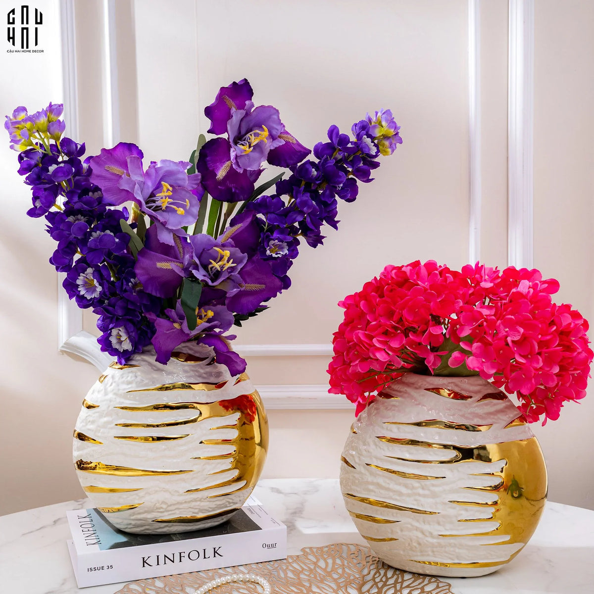 Set 2 Cành Hoa Phi Yến - Delphinium - Tím-Hoa Lụa-Đối tác tại Trung Quốc theo từng đơn đặt hàng-CẬU HAI HOME DECOR