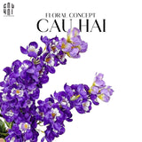 Set 2 Cành Hoa Phi Yến - Delphinium - Tím-Hoa Lụa-Đối tác tại Trung Quốc theo từng đơn đặt hàng-CẬU HAI HOME DECOR