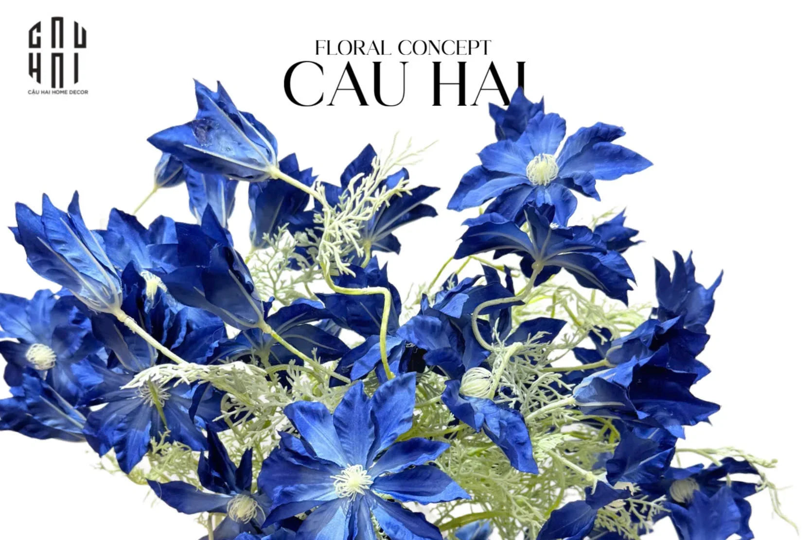Set 2 Cành Hoa Táo Gai - Blue Ocean-CẬU HAI HOME DECOR