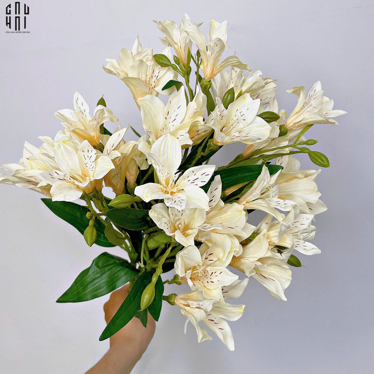 Set 2 Cành Hoa Thuỷ Tiên-Hoa Lụa-Đối tác tại Trung Quốc theo từng đơn đặt hàng-CẬU HAI HOME DECOR