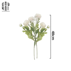 Set 2 Cành Mao Lương Ranunculus - Trắng-CẬU HAI HOME DECOR