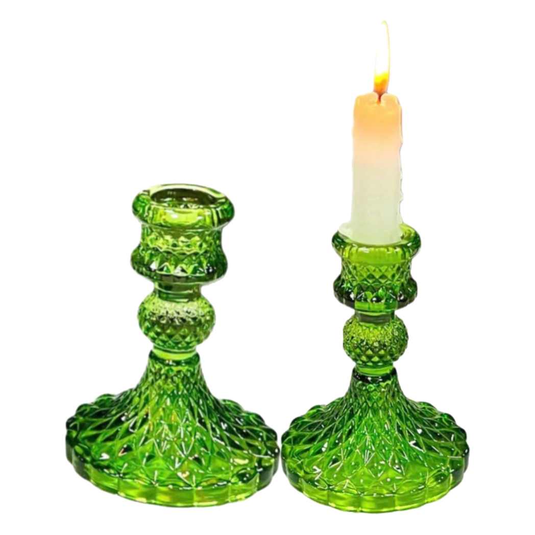 Set 2 Đế Nến Crystal Vert Éclat-ĐẾ NẾN-Đối tác tại Trung Quốc theo từng đơn đặt hàng-CẬU HAI HOME DECOR