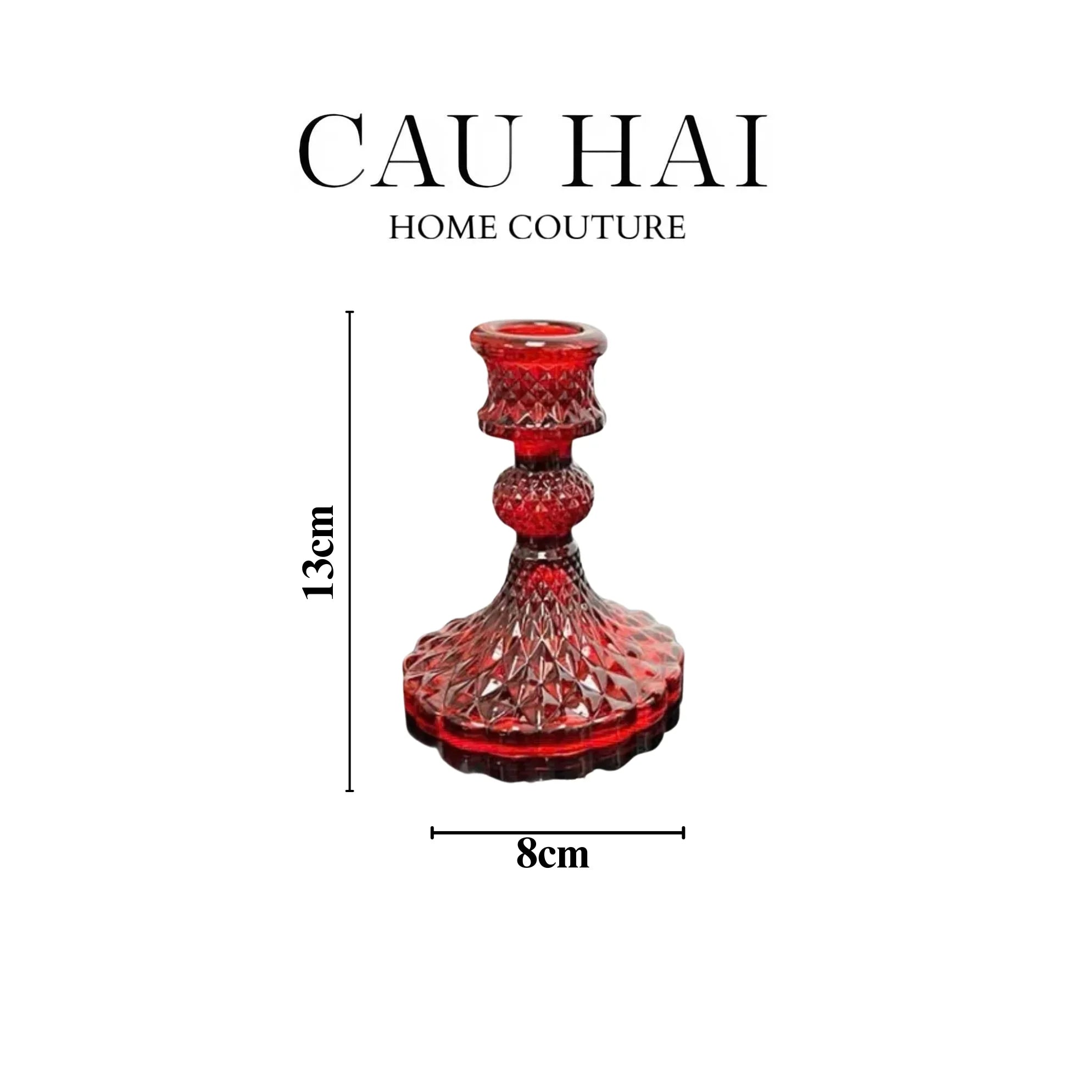 FÊTES COUTURE - SET 2 ĐẾ NẾN ÉCLAT DE ROUGE - CẬU HAI HOME DECOR