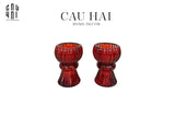FÊTES COUTURE - SET 2 ĐẾ NẾN PHA LÊ ROUGE ÉCLAT - CẬU HAI HOME DECOR