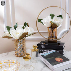 Set 2 Hoa Mộc Lan Trắng - Magnolia Grandiflora-CẬU HAI HOME DECOR