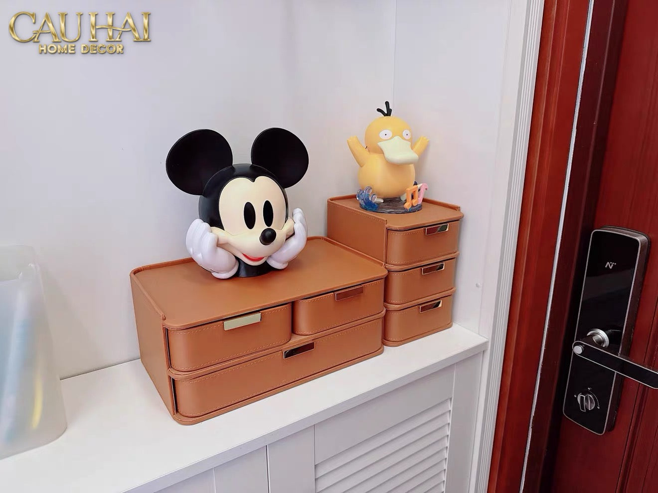Set 2 Hộp Lưu Trữ Da Pu Alexander-CẬU HAI HOME DECOR