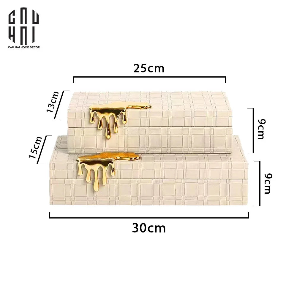 SET 2 HỘP TRANG SỨC ELEGANCE SS25-CẬU HAI HOME DECOR