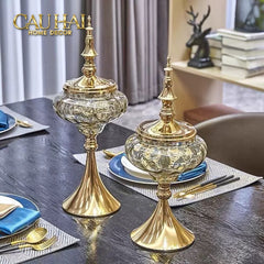 Set 2 Lọ Kẹo Imperial Crown Vessel H42/44-CẬU HAI HOME DECOR
