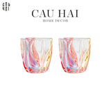SET 2 LY AMETHYST - NO BOX SS25 - CẬU HAI HOME DECOR