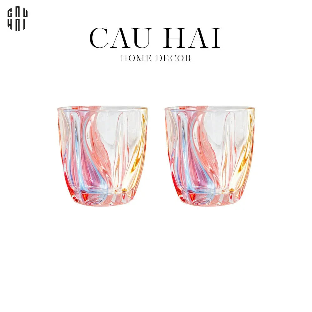 SET 2 LY AMETHYST - NO BOX SS25 - CẬU HAI HOME DECOR
