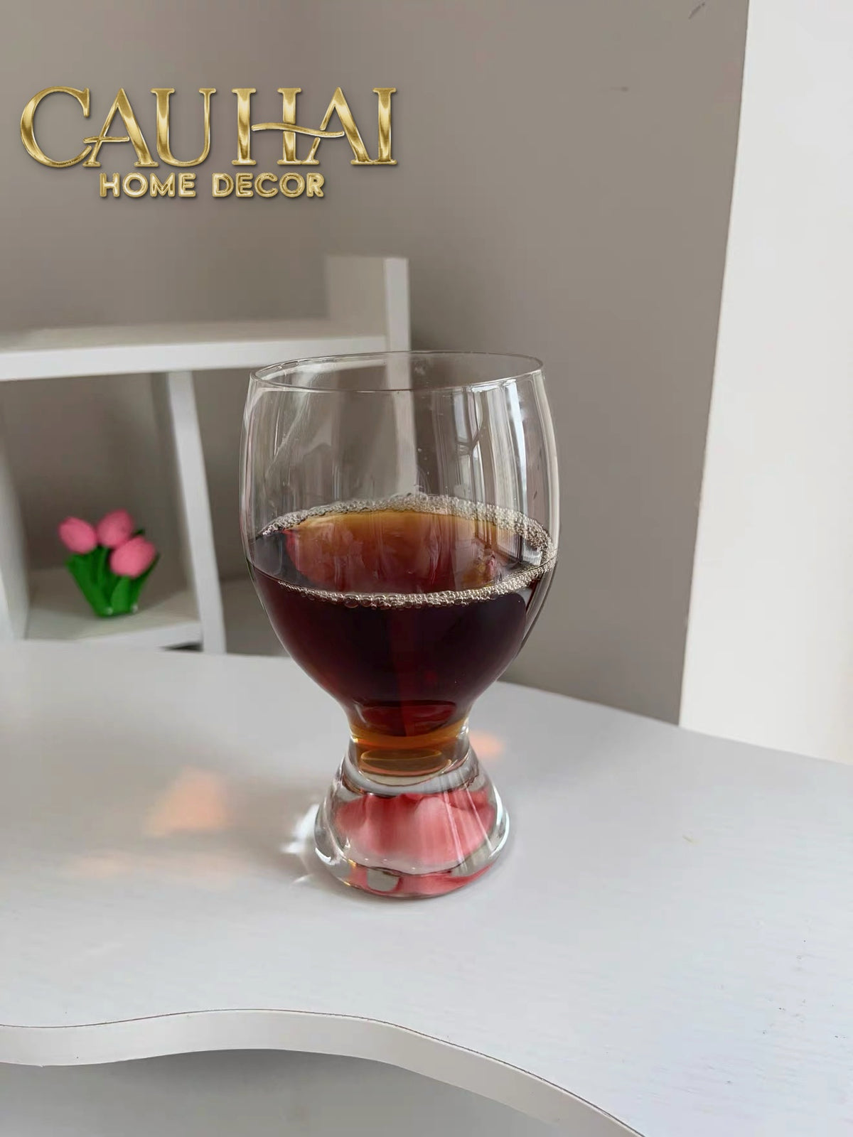 Set 2 Ly Bia Thuỷ Tinh Glacier La Couleur Rose Cocktail Glasses 370Ml-CẬU HAI HOME DECOR-CẬU HAI HOME DECOR