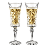 Set 2 Ly Champagne Cristalleries Faceted 120ml-CẬU HAI HOME DECOR-CẬU HAI HOME DECOR