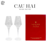 SET 2 LY CHAMPAGNE CRYSTAL LOUIS XIII - FULL BOX - CẬU HAI HOME DECOR