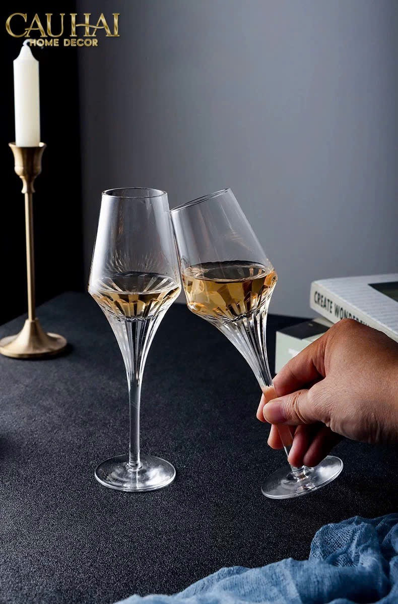 SET 2 LY CHAMPAGNE CRYSTAL LOUIS XIII - FULL BOX - CẬU HAI HOME DECOR