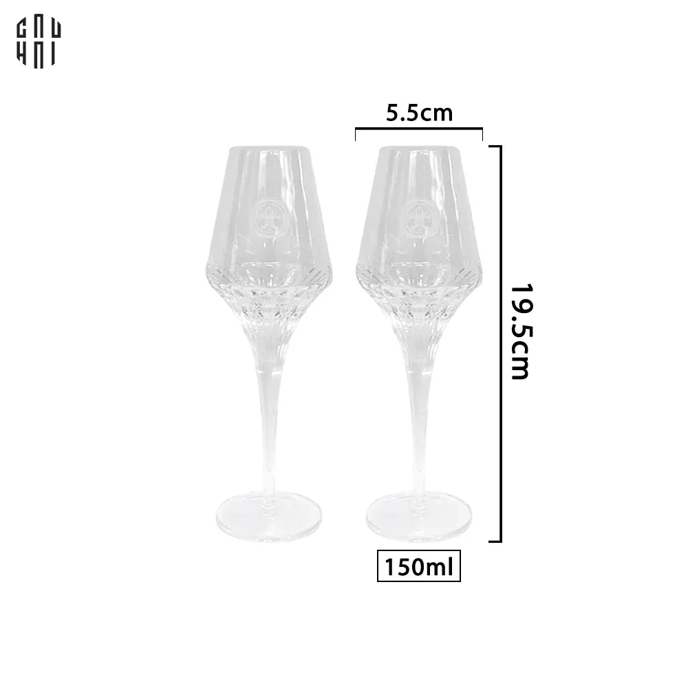 SET 2 LY CHAMPAGNE CRYSTAL LOUIS XIII - FULL BOX - CẬU HAI HOME DECOR