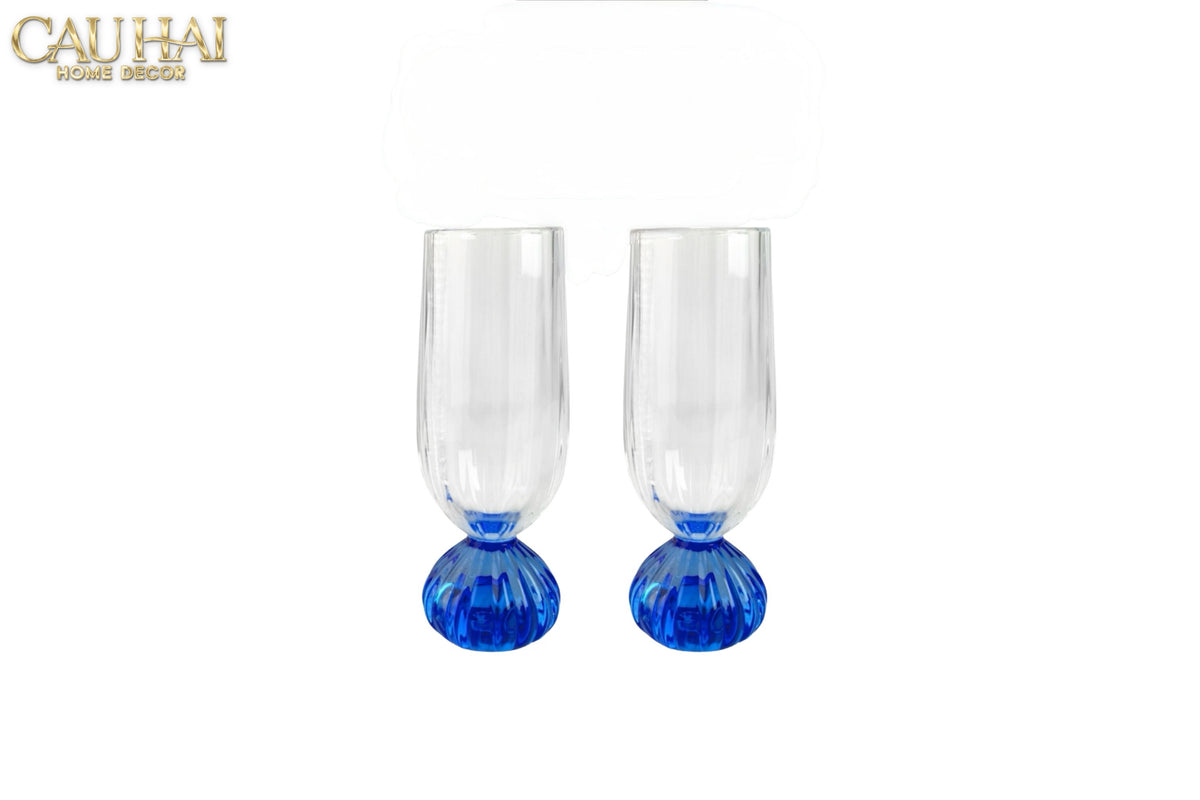 Set 2 Ly Cocktail Blue Sapphire Drop 180ml-LY THỦY TINH-CẬU HAI HOME DECOR-CẬU HAI HOME DECOR