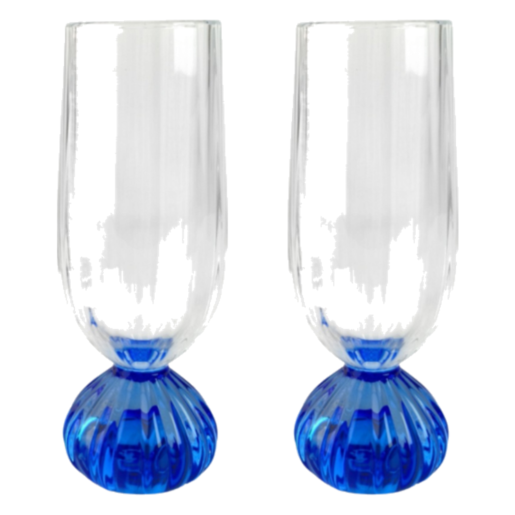 Set 2 Ly Cocktail Blue Sapphire Drop 180ml-LY THỦY TINH-CẬU HAI HOME DECOR-CẬU HAI HOME DECOR