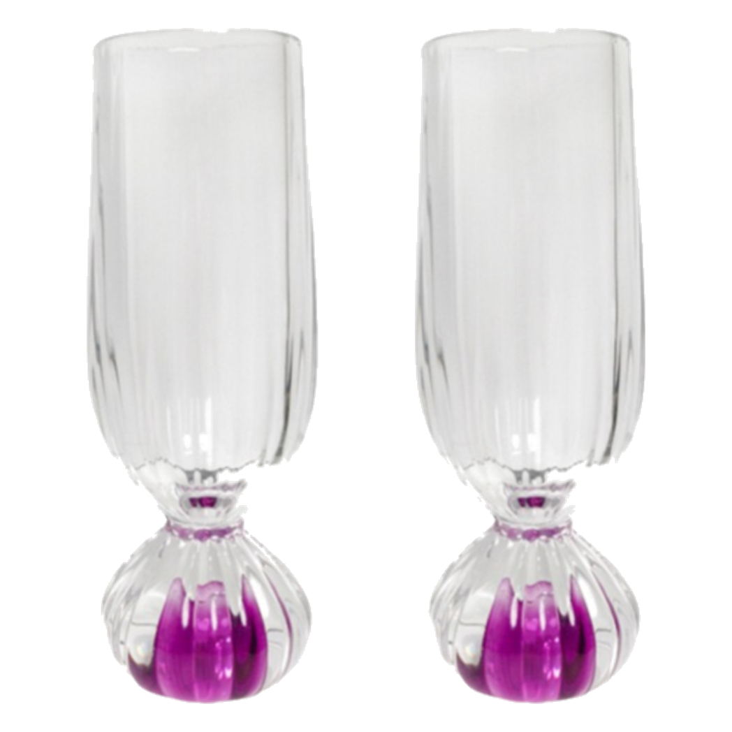 Set 2 Ly Cocktail Pink Purple Petal 180ml-CẬU HAI HOME DECOR-CẬU HAI HOME DECOR