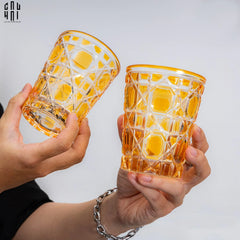 Set 2 Ly Cocktail Thuỷ Tinh D.O - Champagne Gold 310Ml-CẬU HAI HOME DECOR