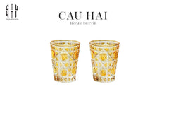 Set 2 Ly Cocktail Thuỷ Tinh D.O - Champagne Gold 310Ml-CẬU HAI HOME DECOR