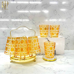 Set 2 Ly Cocktail Thuỷ Tinh D.O - Champagne Gold 310Ml-CẬU HAI HOME DECOR