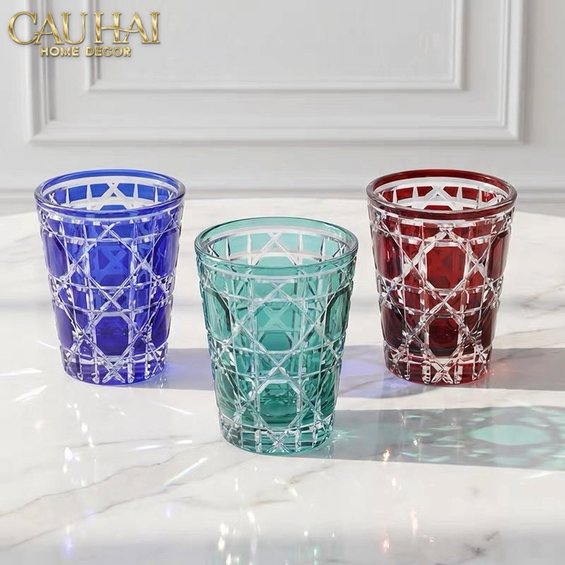 Set 2 Ly Cocktail Thuỷ Tinh D.O - Amethyst Cobalt 310Ml-LY THỦY TINH-Đối tác tại Trung Quốc theo từng đơn đặt hàng-CẬU HAI HOME DECOR