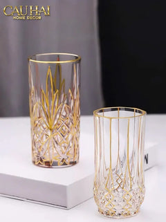 Set 2 Ly Cocktail Thuỷ Tinh Highball Starlight Facetté - 380Ml 7.3x15-LY THỦY TINH-CẬU HAI HOME DECOR