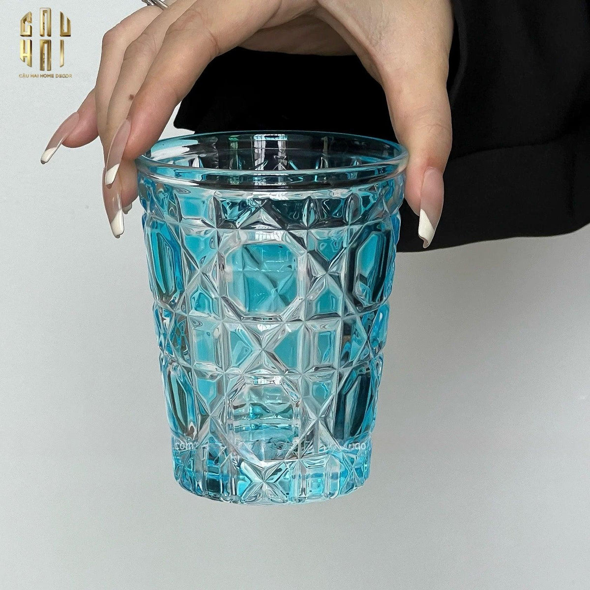 Set 2 Ly Cocktails Thuỷ Tinh D.O - Riviera Turquoise 270Ml Full Box 310Ml-LY THỦY TINH-Đối tác tại Trung Quốc theo từng đơn đặt hàng-CẬU HAI HOME DECOR