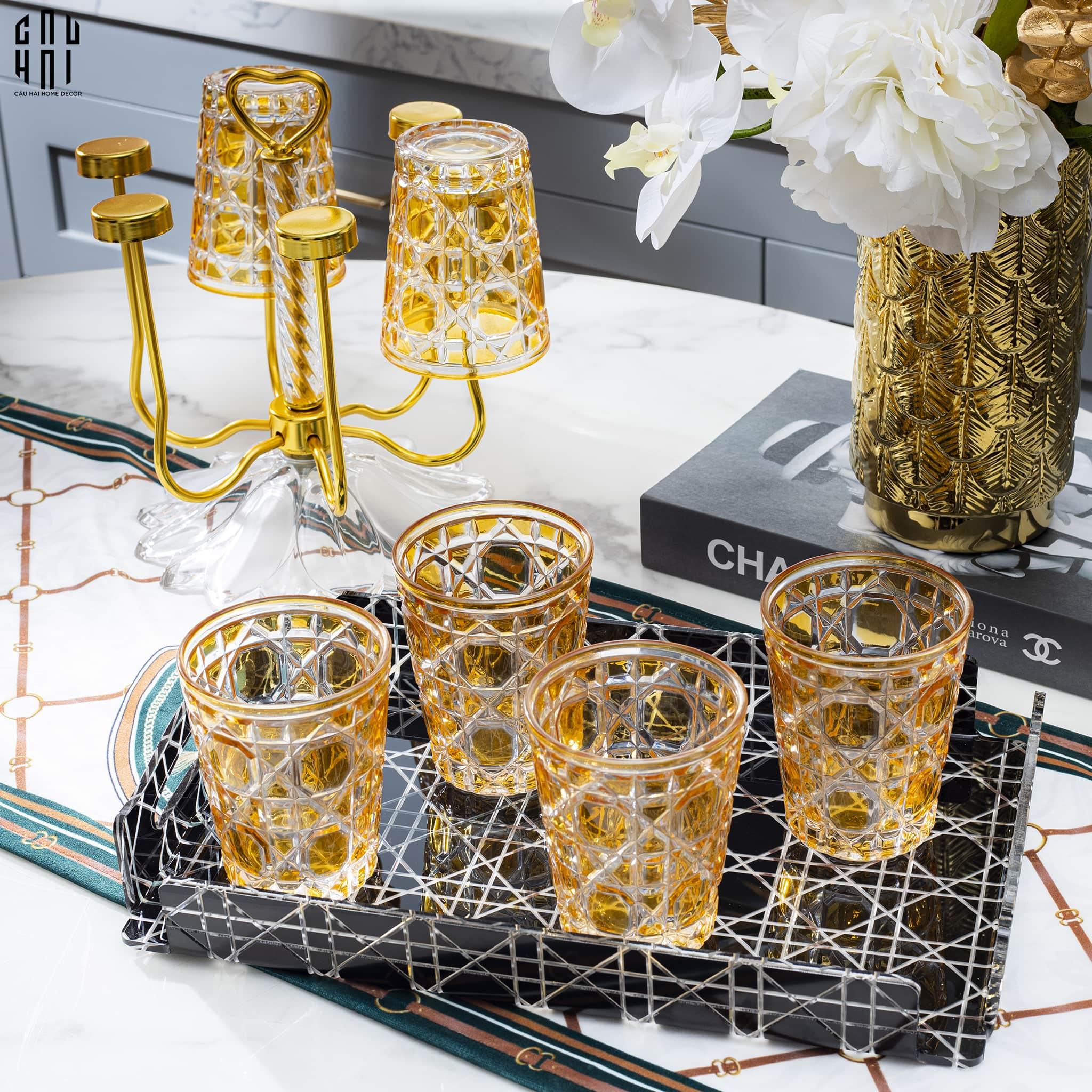 SET 2 LY D.O - CHAMPAGNE GOLD 310ML - CẬU HAI HOME DECOR