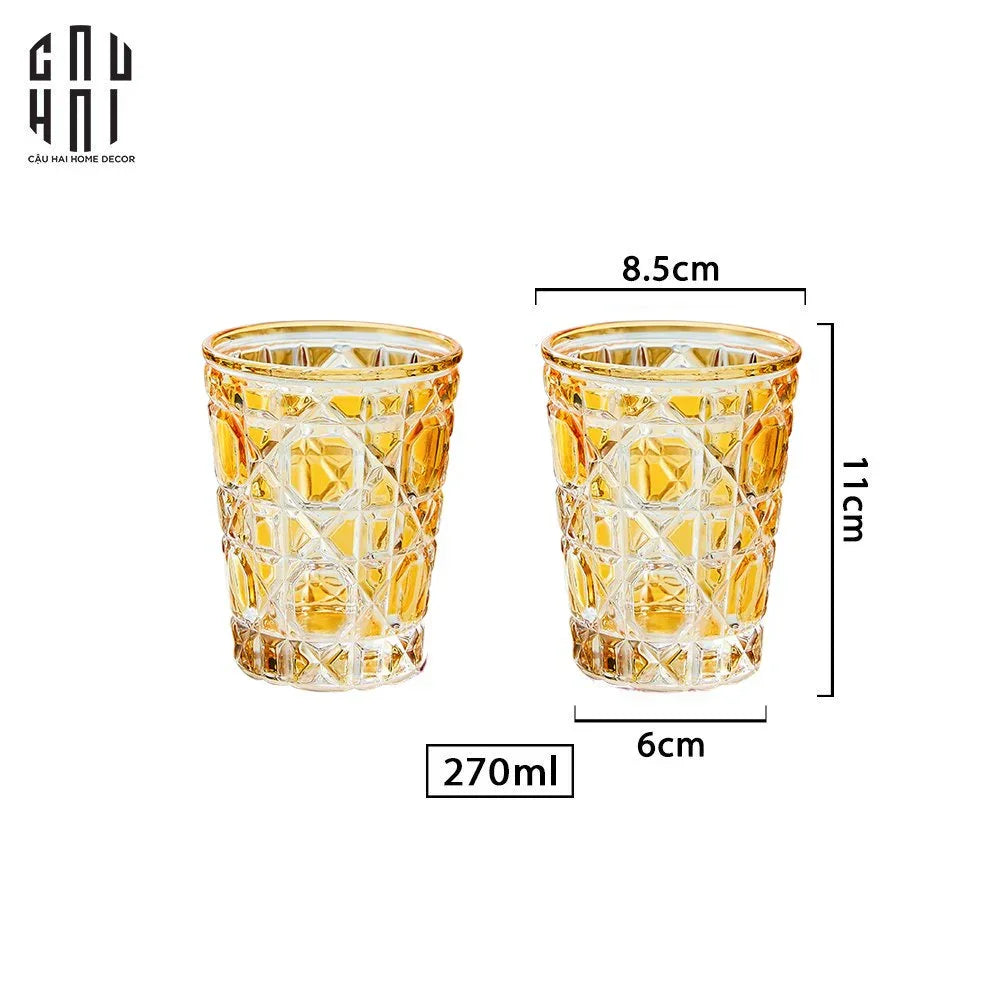 SET 2 LY D.O - CHAMPAGNE GOLD 310ML - CẬU HAI HOME DECOR