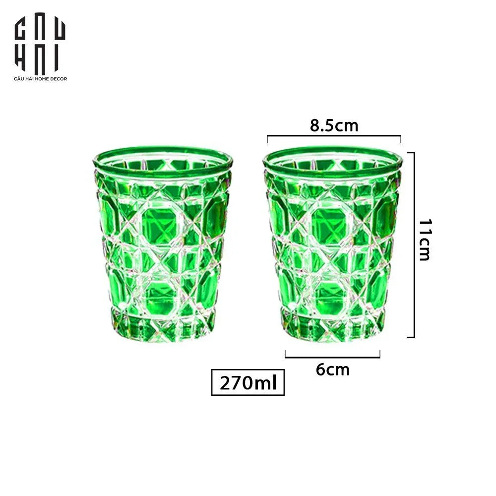SET 2 LY D.O - EMERALD JADE 310ml - CẬU HAI HOME DECOR