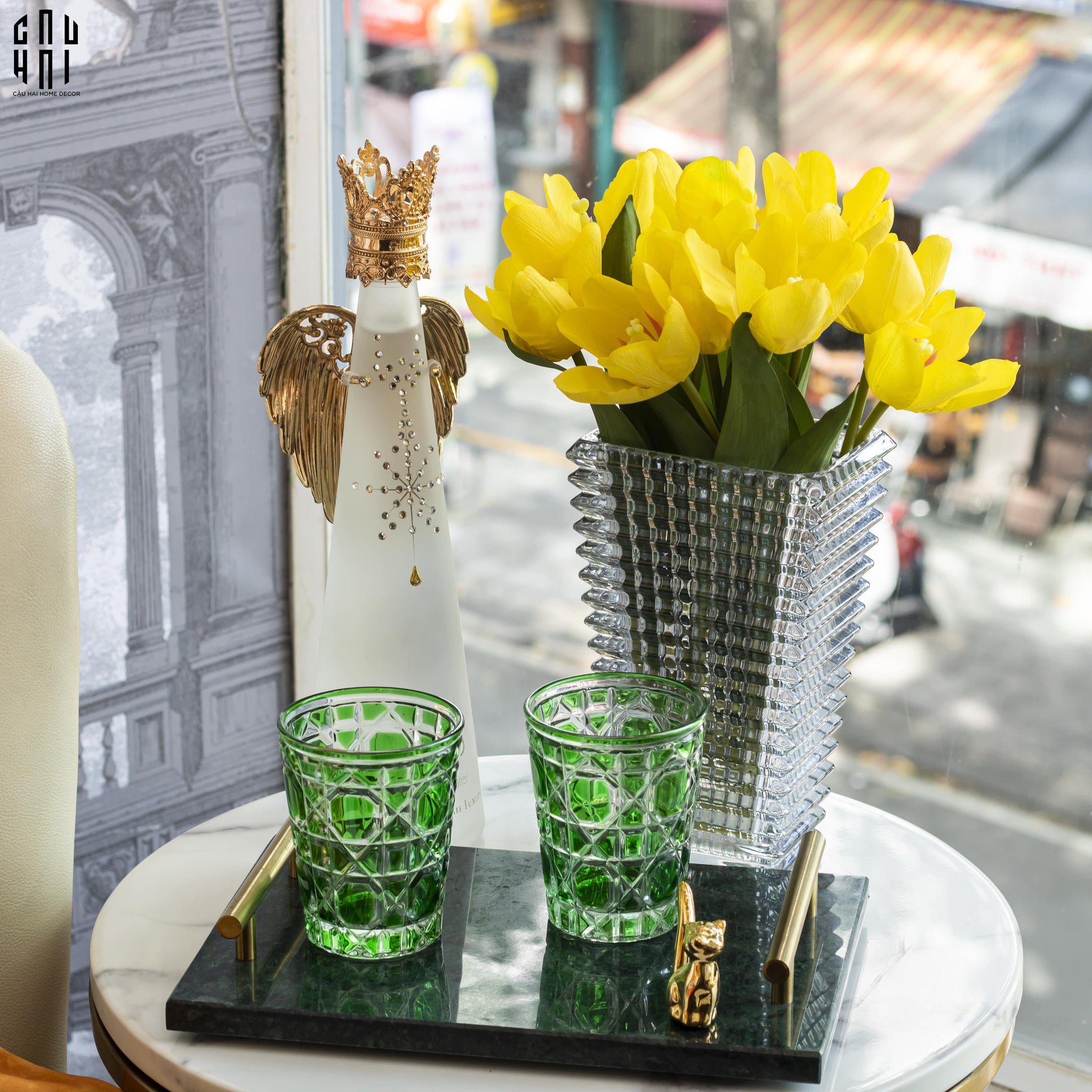 SET 2 LY D.O - EMERALD JADE 310ml - CẬU HAI HOME DECOR