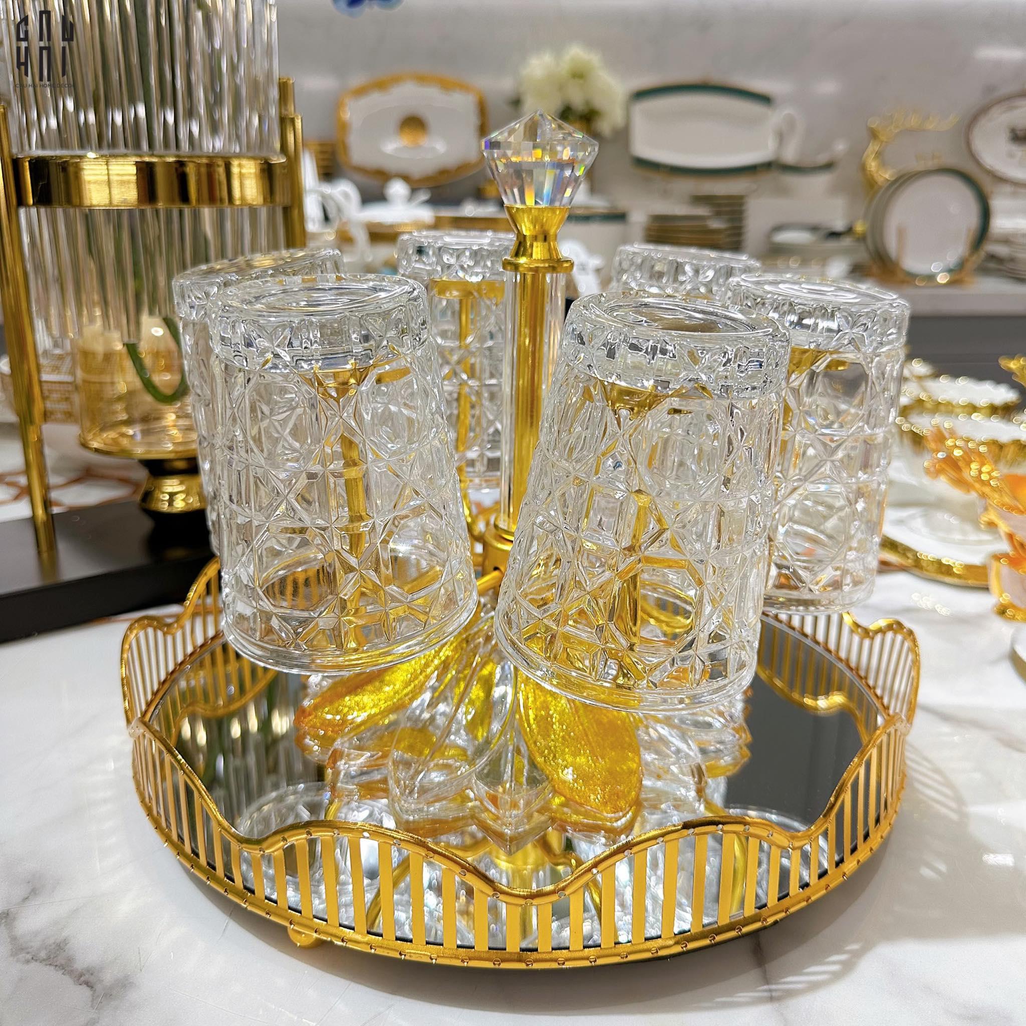 SET 2 LY D.O - PURE CRYSTAL 310ML - CẬU HAI HOME DECOR