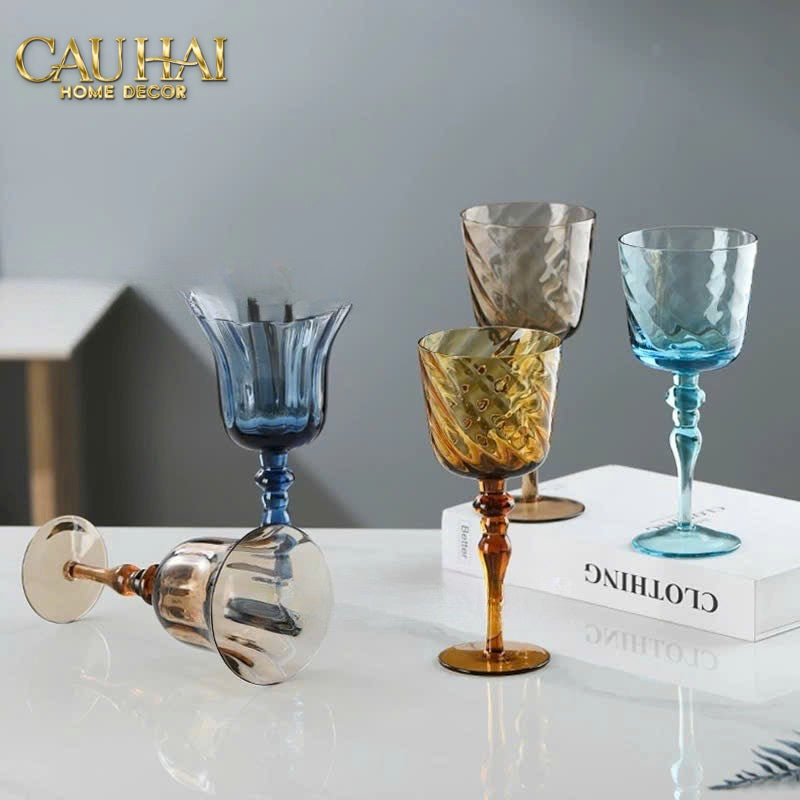 Set 2 Ly Oceania Alantian 320Ml Vino Rosso Glasses - CẬU HAI HOME DECOR